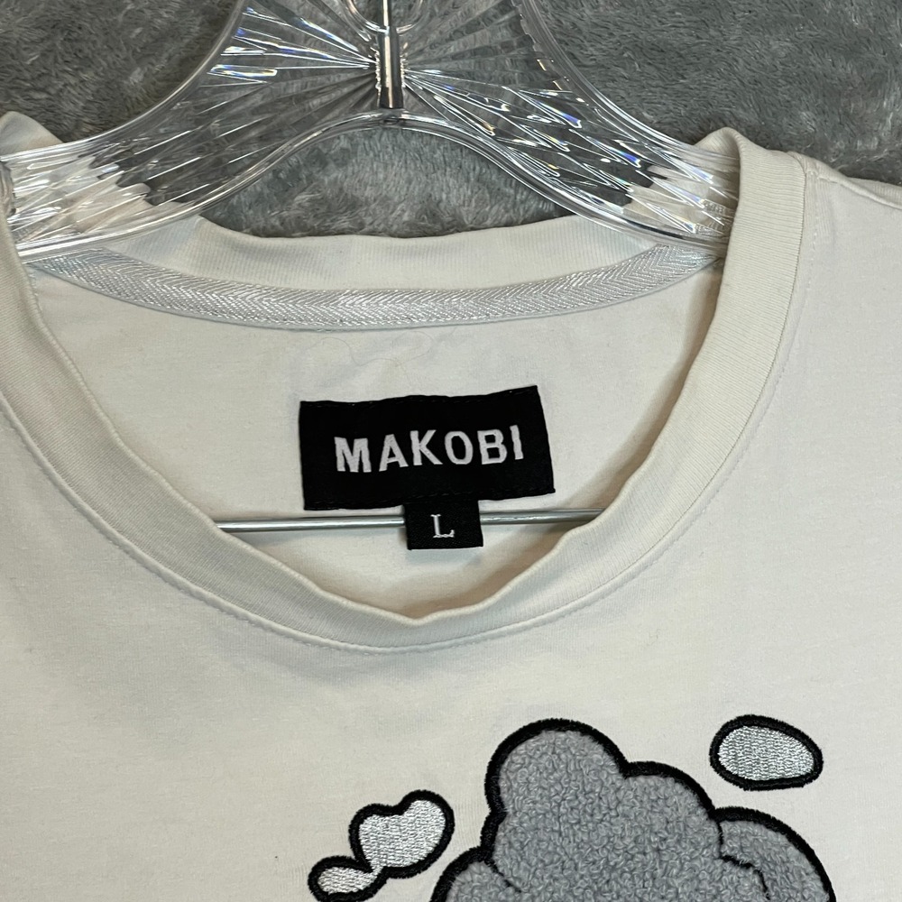 Makobi Men Frenemies Its Lit Embroidered Jersey Stretch Short Sleeve TShirt L - Picture 4 of 14